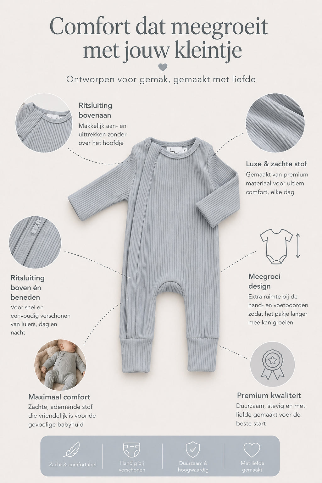 Meegroeipakje - Premium Babykleding