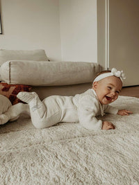 LE MERÉ KNITTED BABY ONESIE - OFF-WHITE - Mini Miracle