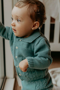 THE MILEN KNITTED BABYWEAR - DARK GREEN - Mini Miracle